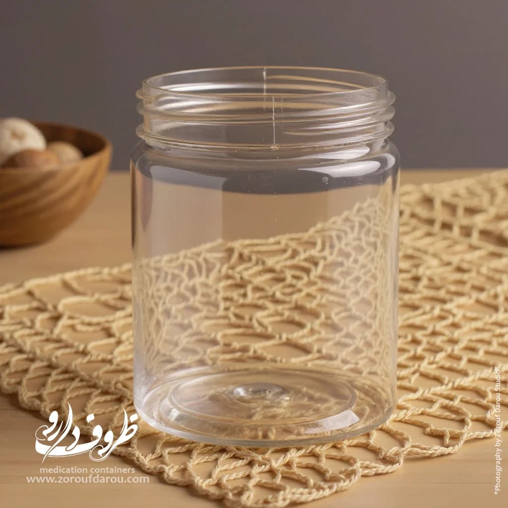 قوطی جار 350 سی سی دهانه 70 — تصویر ۹