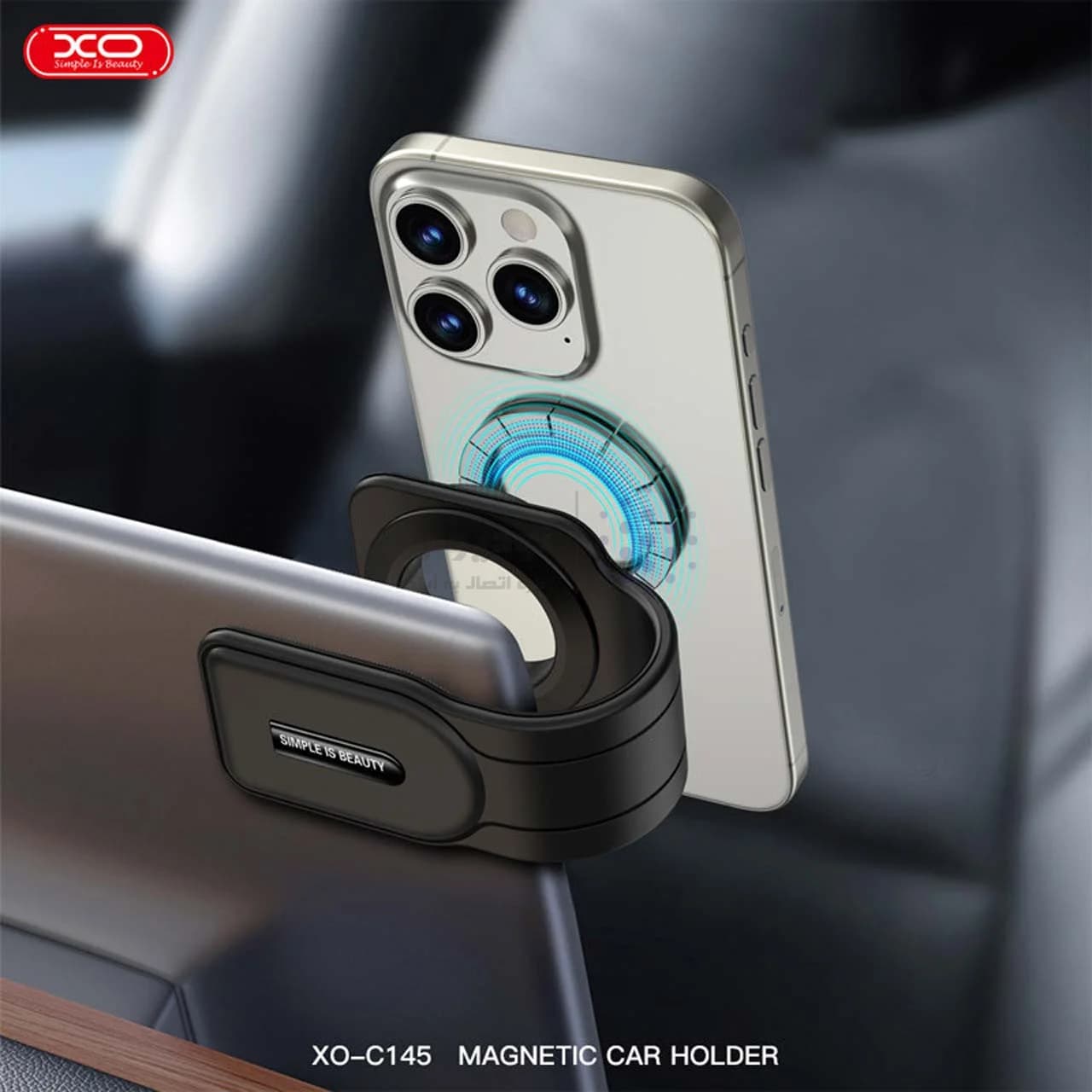هولدر گوشی موبایل داشبوردی مگنتی XO مدل XO-C145 – مشکی(قابلیت نصب بر روی مانیتور خودرو) — تصویر ۸