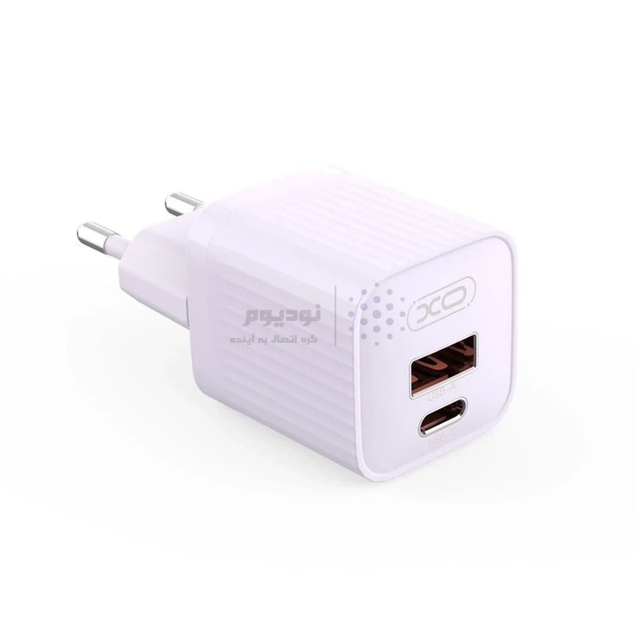 شارژر دیواری PD و فست تک پورت XO مدل XO-L146(EU) 20W – یاسی — تصویر ۳