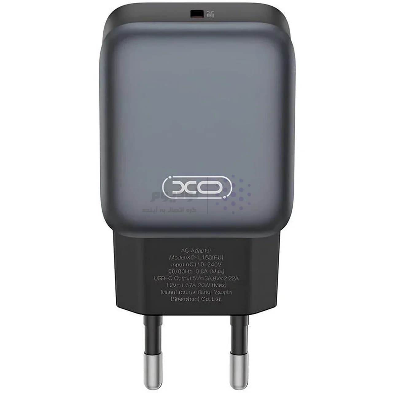 شارژر دیواری PD و فست تک پورت XO مدل XO-L153(EU) 20W – مشکی — تصویر ۴