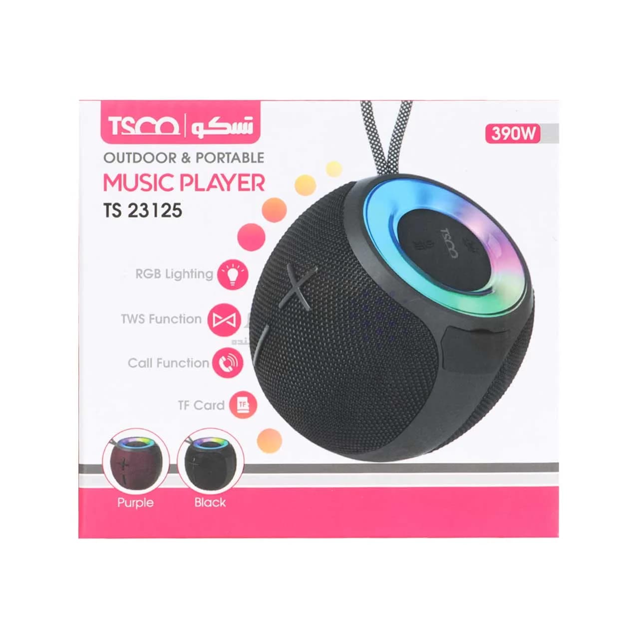 اسپیکر بی سیم TSCO مدل TS 23125 – بنفش — تصویر ۸
