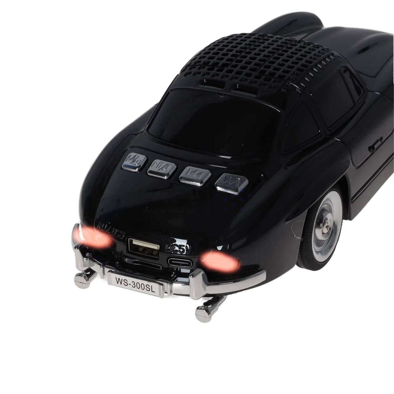 اسپیکر بی سیم طرح ماشین کلاسیک WSTER مدل WS-300SL – مشکی – MMX — تصویر ۶