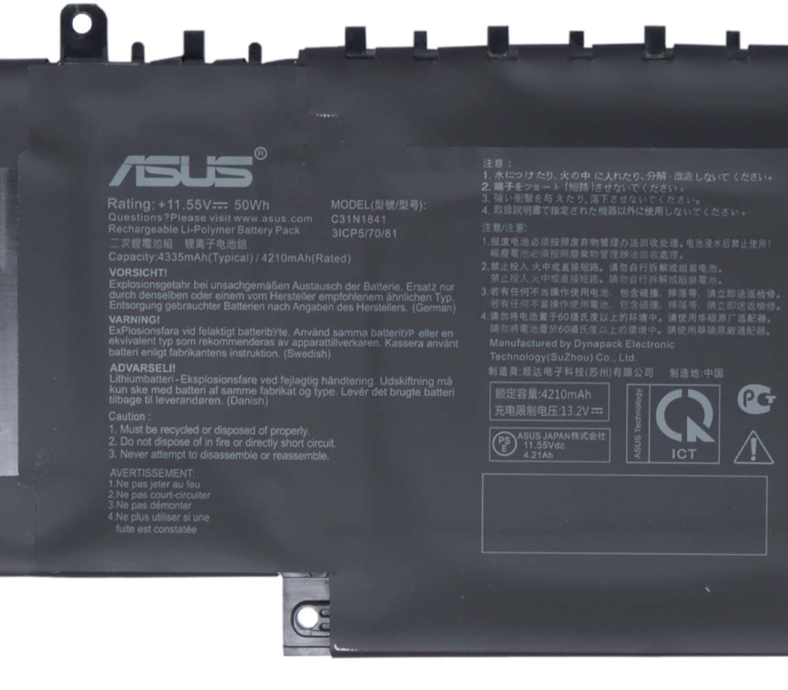 باتری اورجینال لپ تاپ ایسوس Asus ZenBook 14 UX334 — تصویر ۵