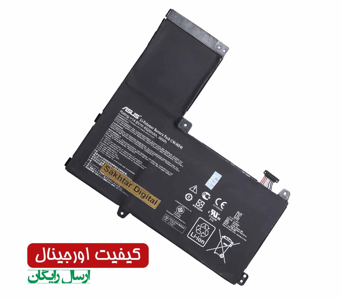 باتری اورجینال لپ تاپ ایسوس Asus N541L / Q501L