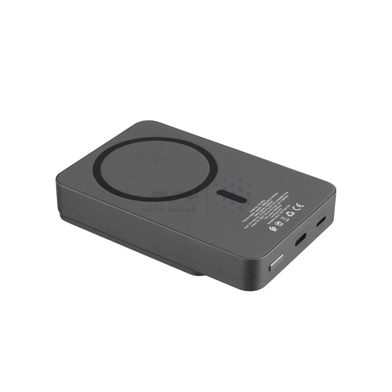 پاوربانک وایرلس PD و فست شارژ Earldom 10000mAh مدل PD24 20W – مشکی (دارای نمایشگر LED) — تصویر ۳