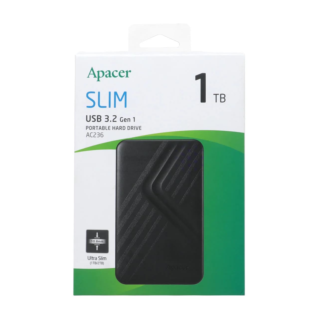هارد اکسترنال Apacer مدل Slim AC236 ظرفیت 1TB – مشکی — تصویر ۵