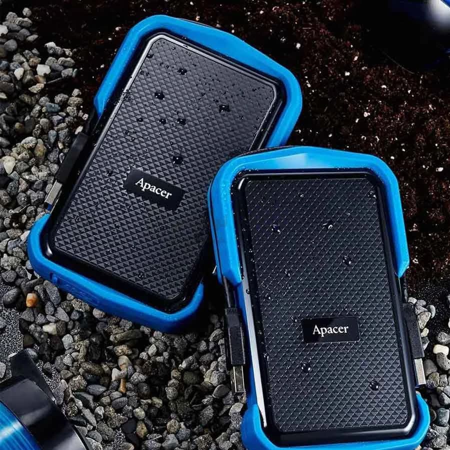 هارد اکسترنال Apacer مدل AC631 ظرفیت 1TB – مشکی آبی — تصویر ۴