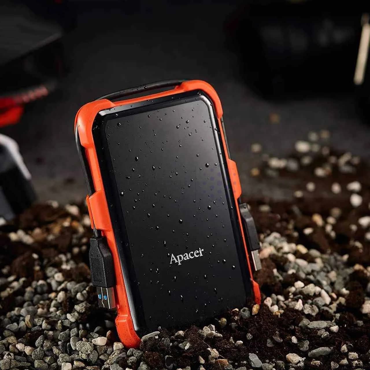 هارد اکسترنال Apacer مدل AC630 ظرفیت 2TB – مشکی نارنجی — تصویر ۷