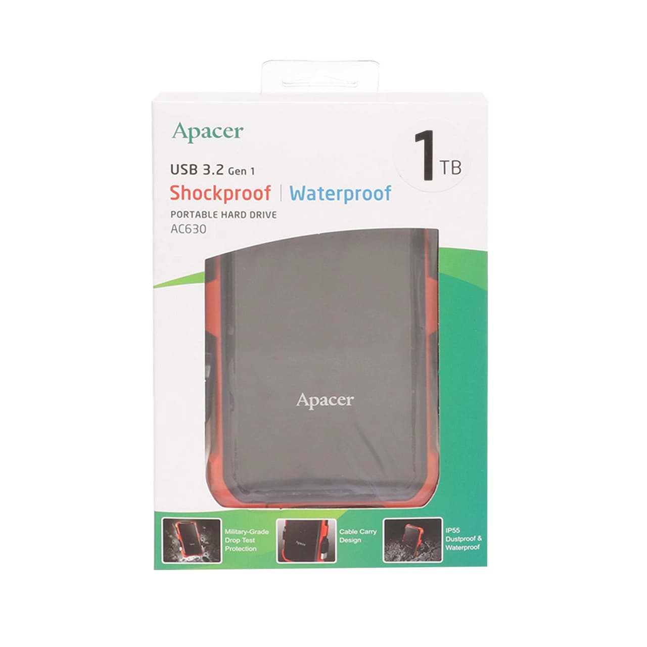 هارد اکسترنال Apacer مدل AC630 ظرفیت 2TB – مشکی نارنجی — تصویر ۱۰