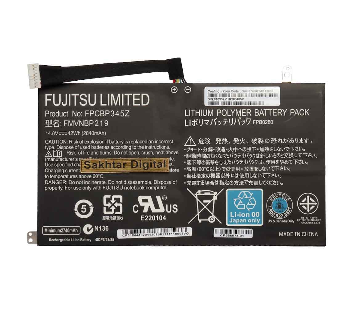باتری اورجینال لپ تاپ فوجیتسو Fujitsu LifeBook UH572 — تصویر ۱۱