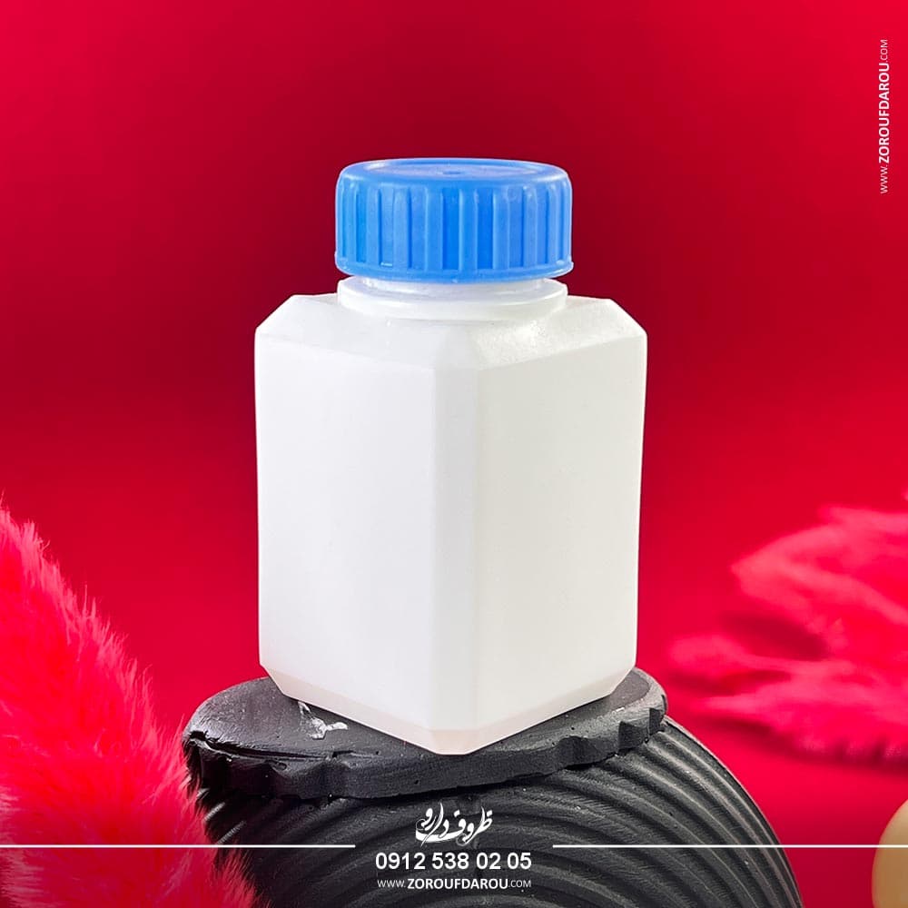 بطری ویال پلاستیکی 70 سی سی چهارگوش