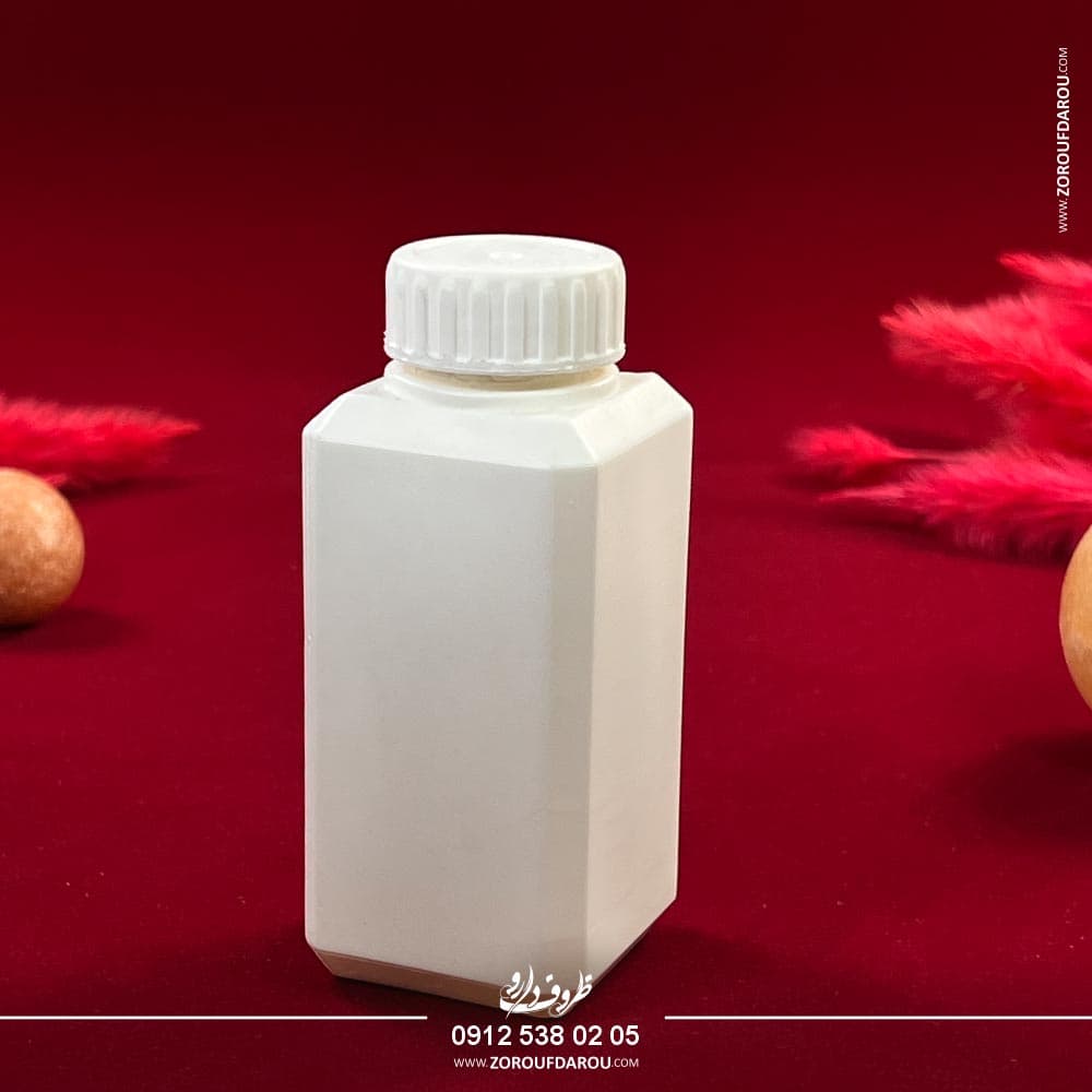 بطری ویال پلاستیکی 110 سی سی چهارگوش — تصویر ۳