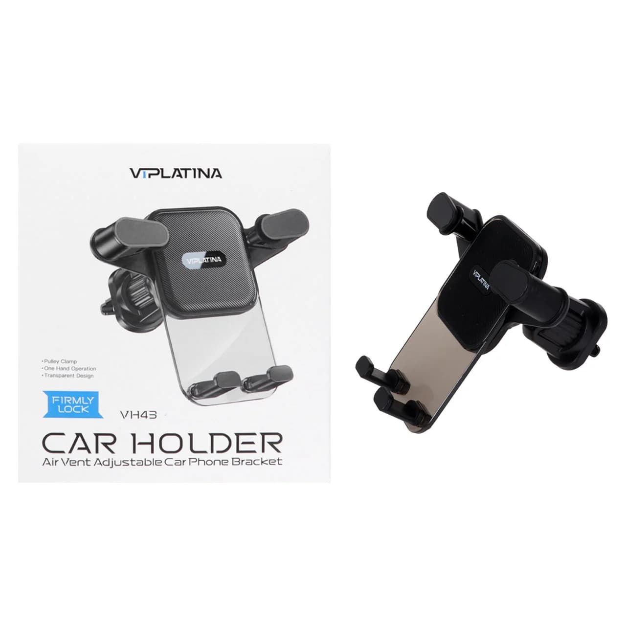هولدر گوشی موبایل دریچه کولری VIPLATINA مدل VH43 – مشکی — تصویر ۶
