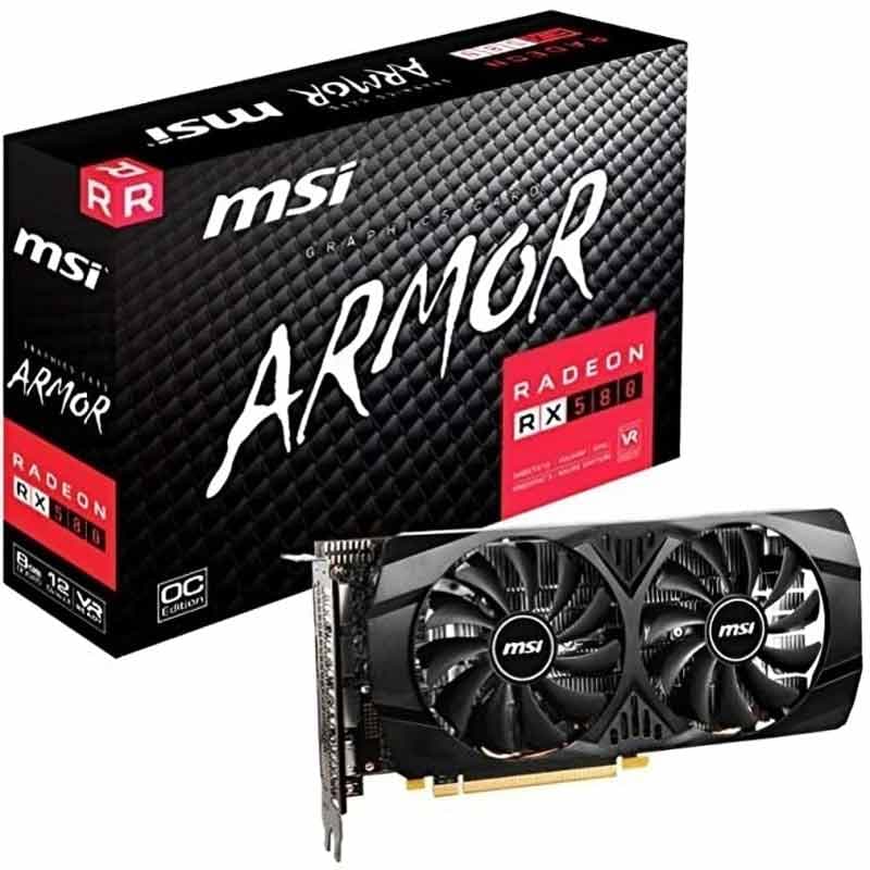 کارت گرافیک ام اس آی مدل RADEON RX 580 ARMOR 8G OC — تصویر ۱۰