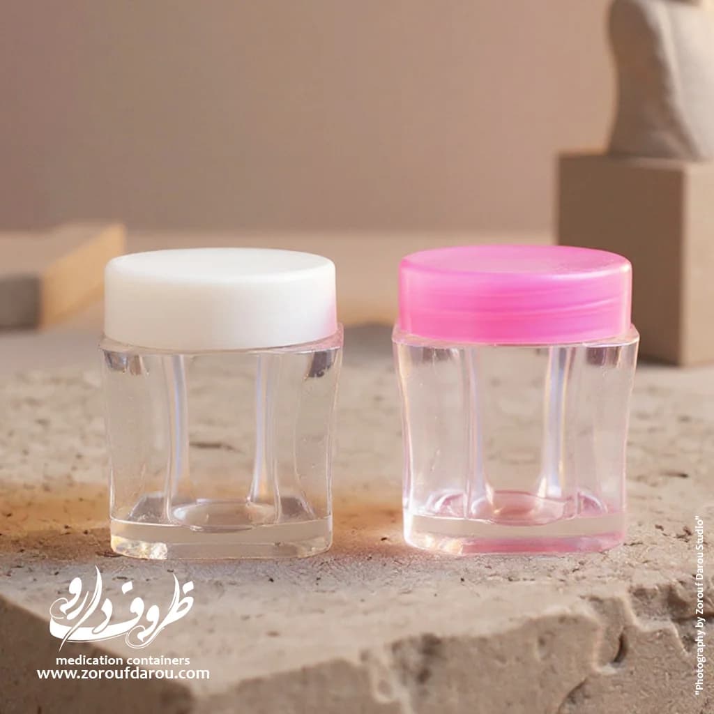 قوطی کرم کریستال 10 گرمی چهارگوش — تصویر ۲