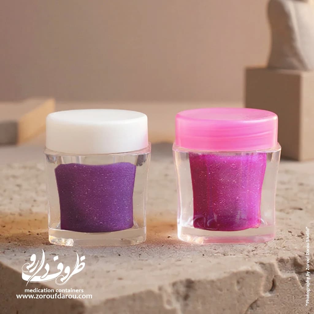 قوطی کرم کریستال 10 گرمی چهارگوش — تصویر ۵