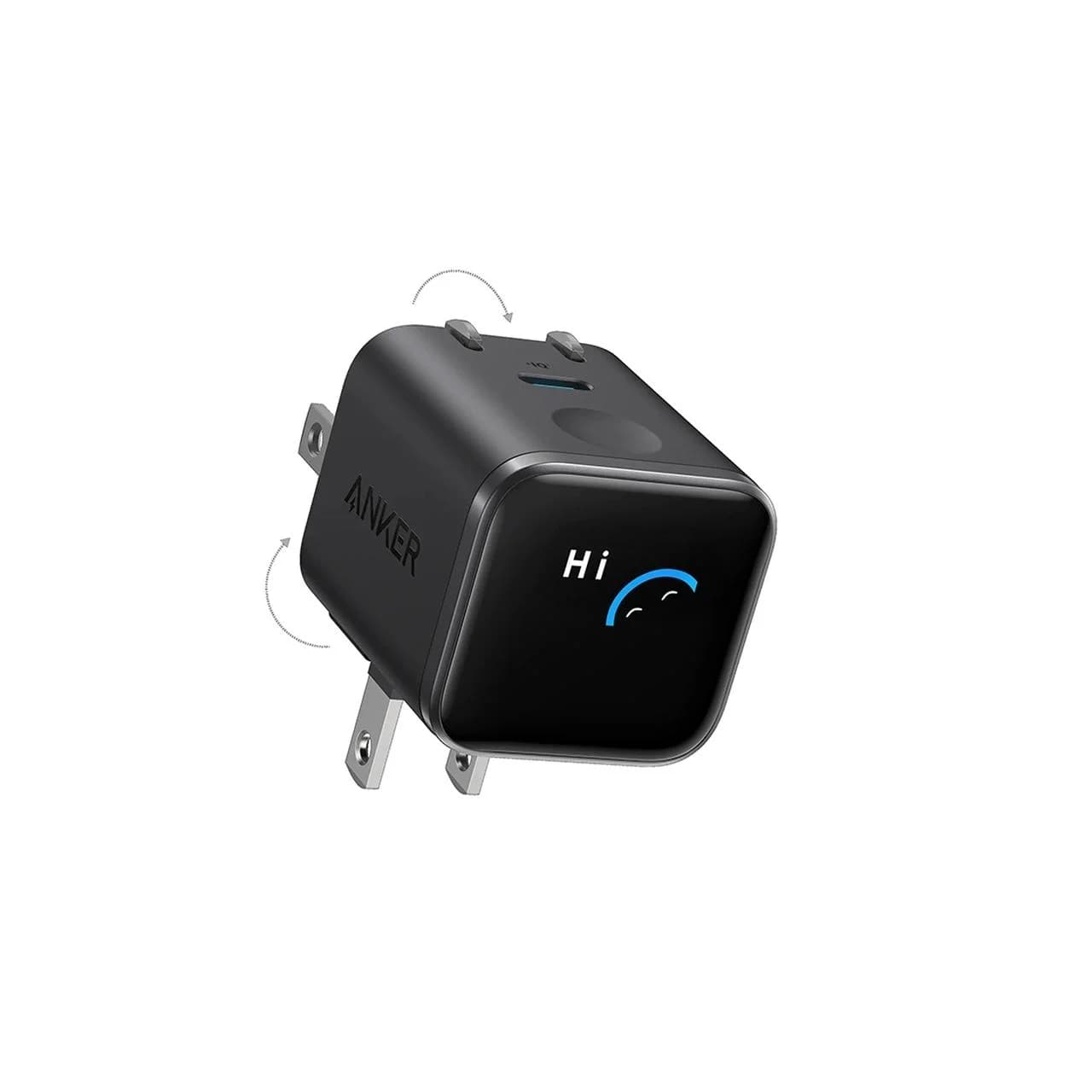 شارژر دیواری فست تک پورت ANKER مدل A121DP11 Nano Charger Foldable 180° 45W – مشکی (گارانتی 18 ماهه شرکتی)