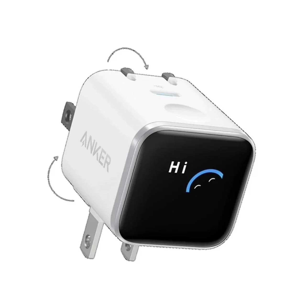 شارژر دیواری فست تک پورت ANKER مدل A121DP21 Nano Charger Foldable 180° 45W – سفید (گارانتی 18 ماهه شرکتی)