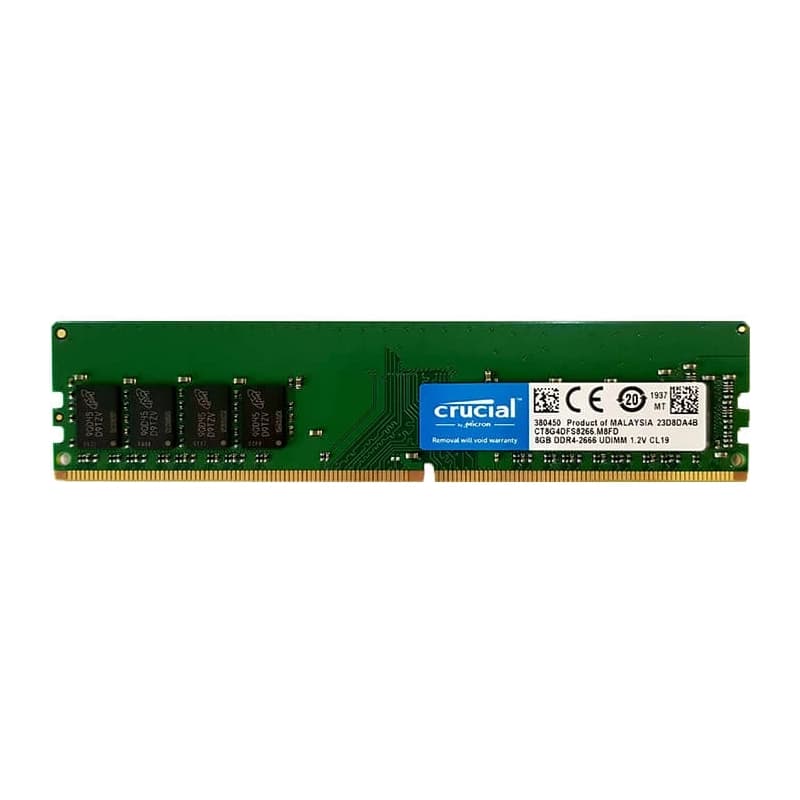 رم ddr4 کروشیال ظرفیت 8 گیگابایت فرکانس 2666 — تصویر ۴