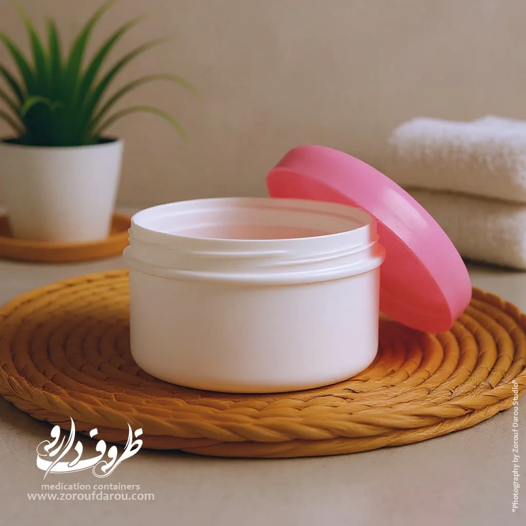 قوطی کرم درب پیچ 100 گرمی تخت — تصویر ۴