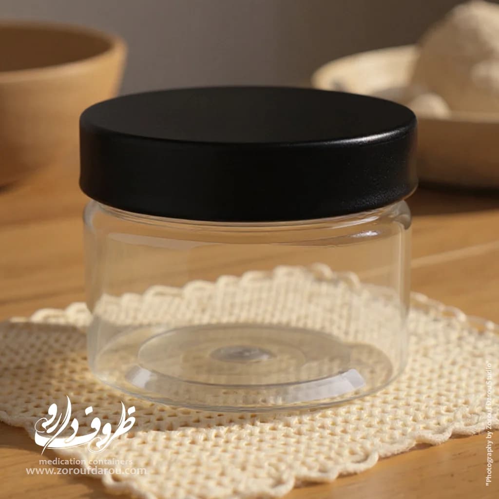 قوطی جار 150 سی سی دهانه 70 — تصویر ۳