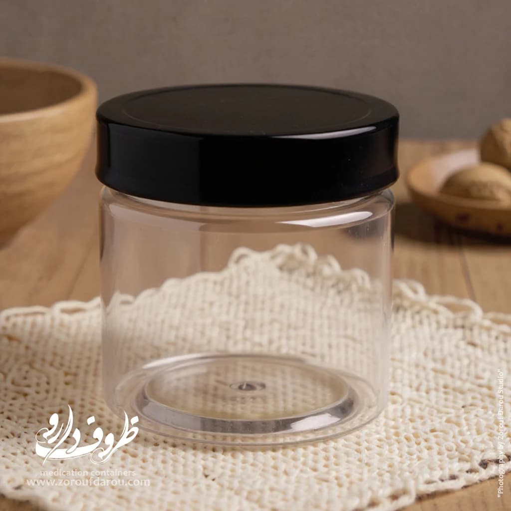 قوطی جار 250 سی سی دهانه 70 — تصویر ۵