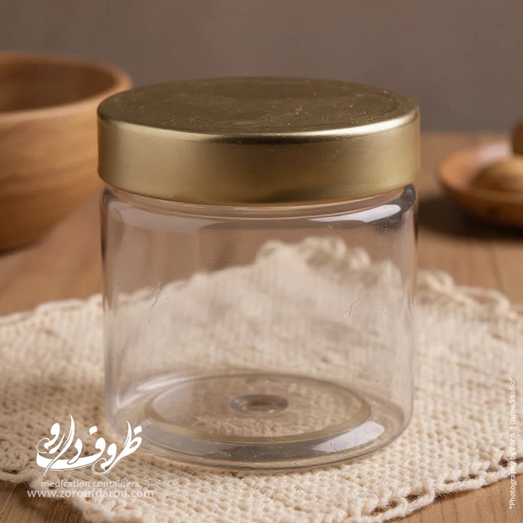 قوطی جار 250 سی سی دهانه 70 — تصویر ۶