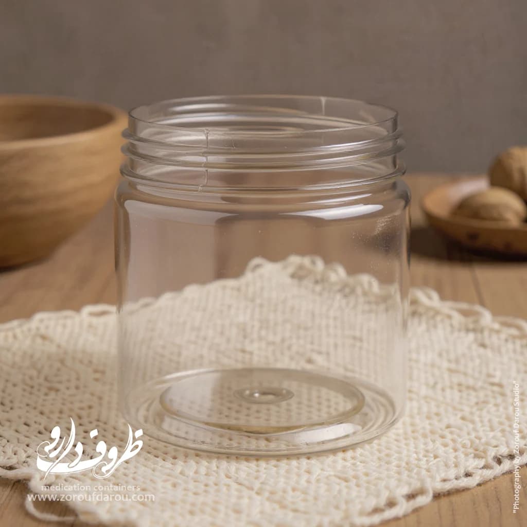 قوطی جار 250 سی سی دهانه 70 — تصویر ۸