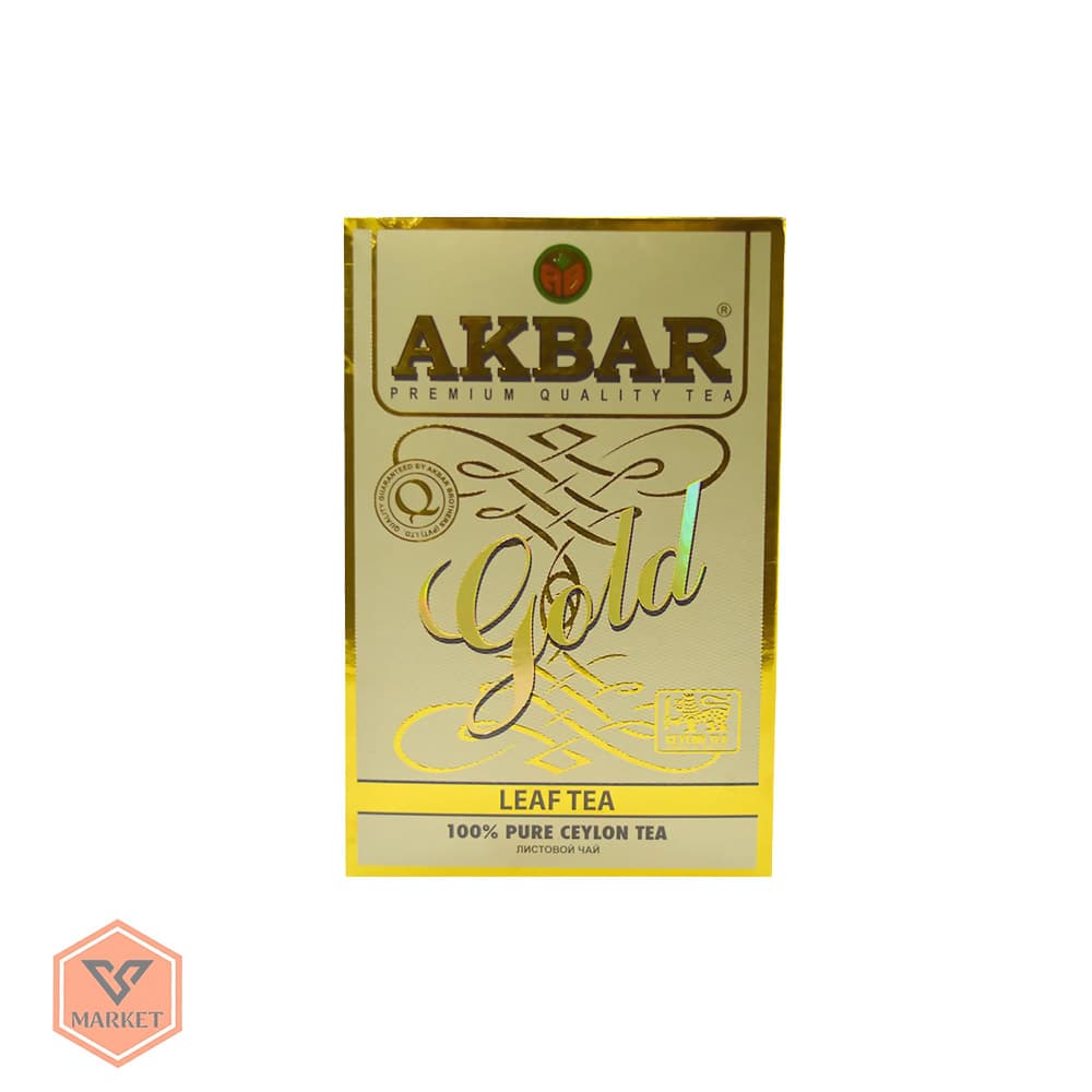 چای سیاه شکسته برگ سیلان اکبر مدل گلد (Akbar Gold) – 250 گرمی