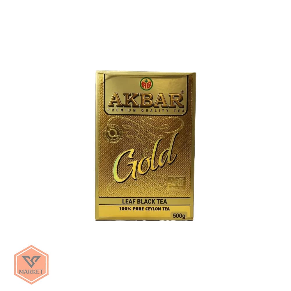 چای سیاه شکسته سیلان اکبر مدل گلد (Akbar Gold) پاکت ۵۰۰ گرمی