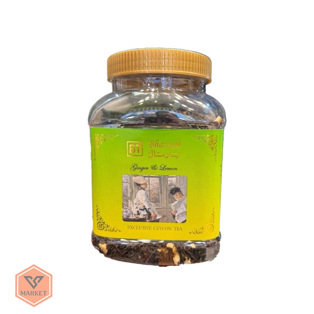 چای سیاه سیلان بارمال با طعم زنجبیل و لیمو (Bharmal Ginger & Lemon) 200 گرمی — تصویر ۲