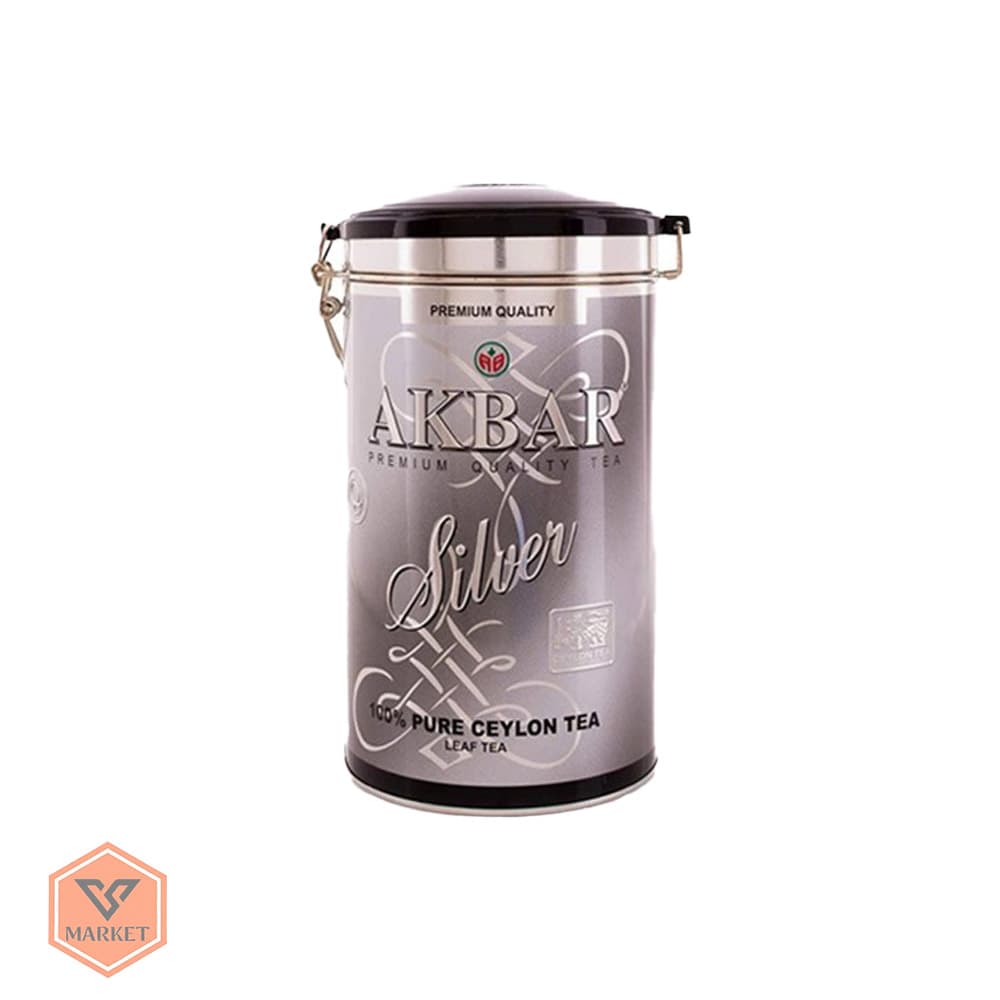 چای سیاه شکسته سیلان اکبر سیلور (Akbar Silver) – قوطی فلزی 450 گرمی ( 100 ٪ خالص) — تصویر ۵