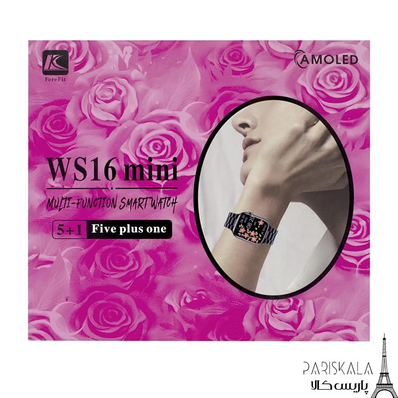 ساعت هوشمند ویسمی مدل WS 16 MINI دارای 5 بند اضافه — تصویر ۷