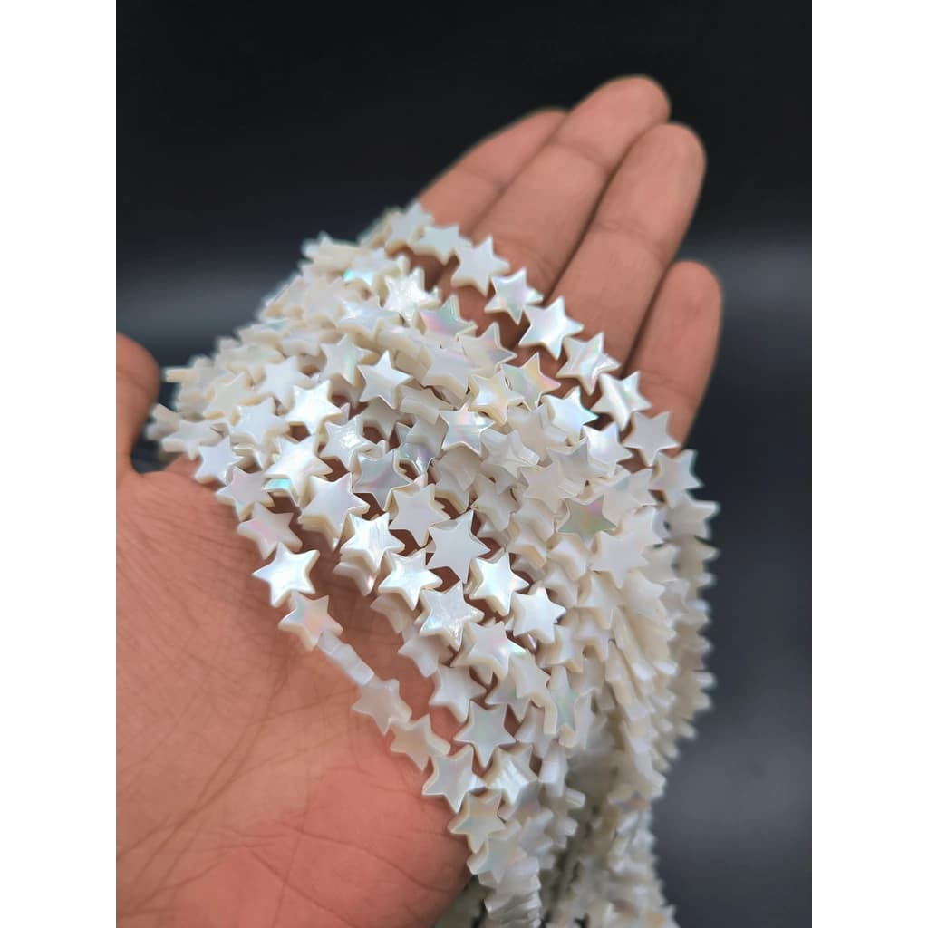 ریسه صدف ستاره درجه یک سایز ۱۰ میلیمتر کد 1828 — تصویر ۷