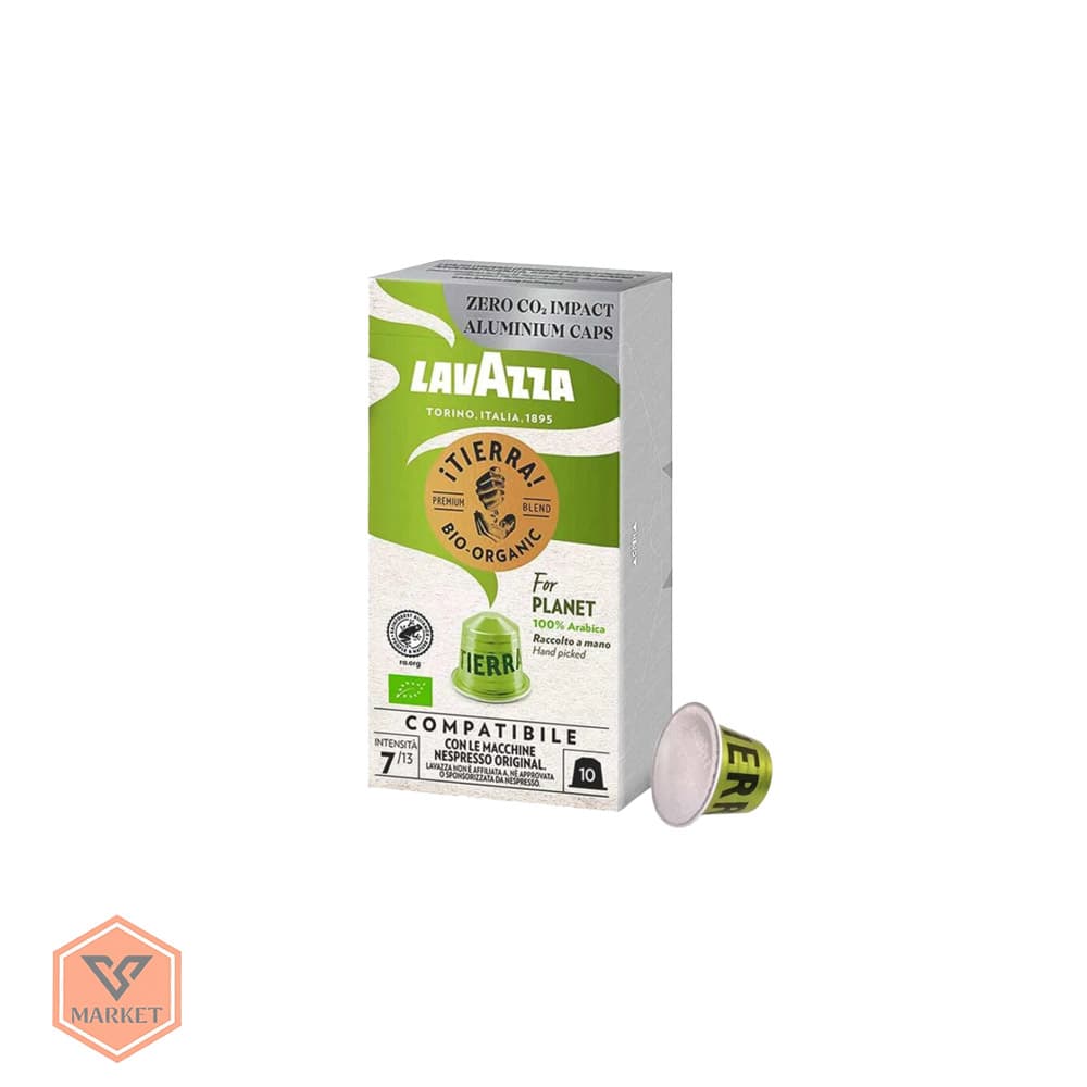 خرید کپسول قهوه نسپرسو لاوازا مدل تیرا ارگانیک فور پلنت (Lavazza ¡Tierra! Bio-Organic For Planet) | بسته ۱۰ عددی — تصویر ۳
