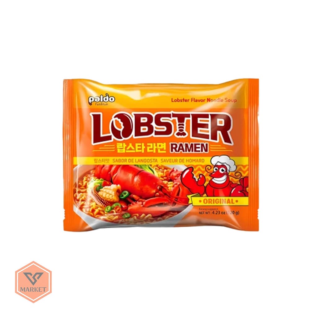 نودل سوپی کره‌ای پالدو طعم لابستر اورجینال (Paldo Lobster Ramen) – وزن 120گرم 4عددی