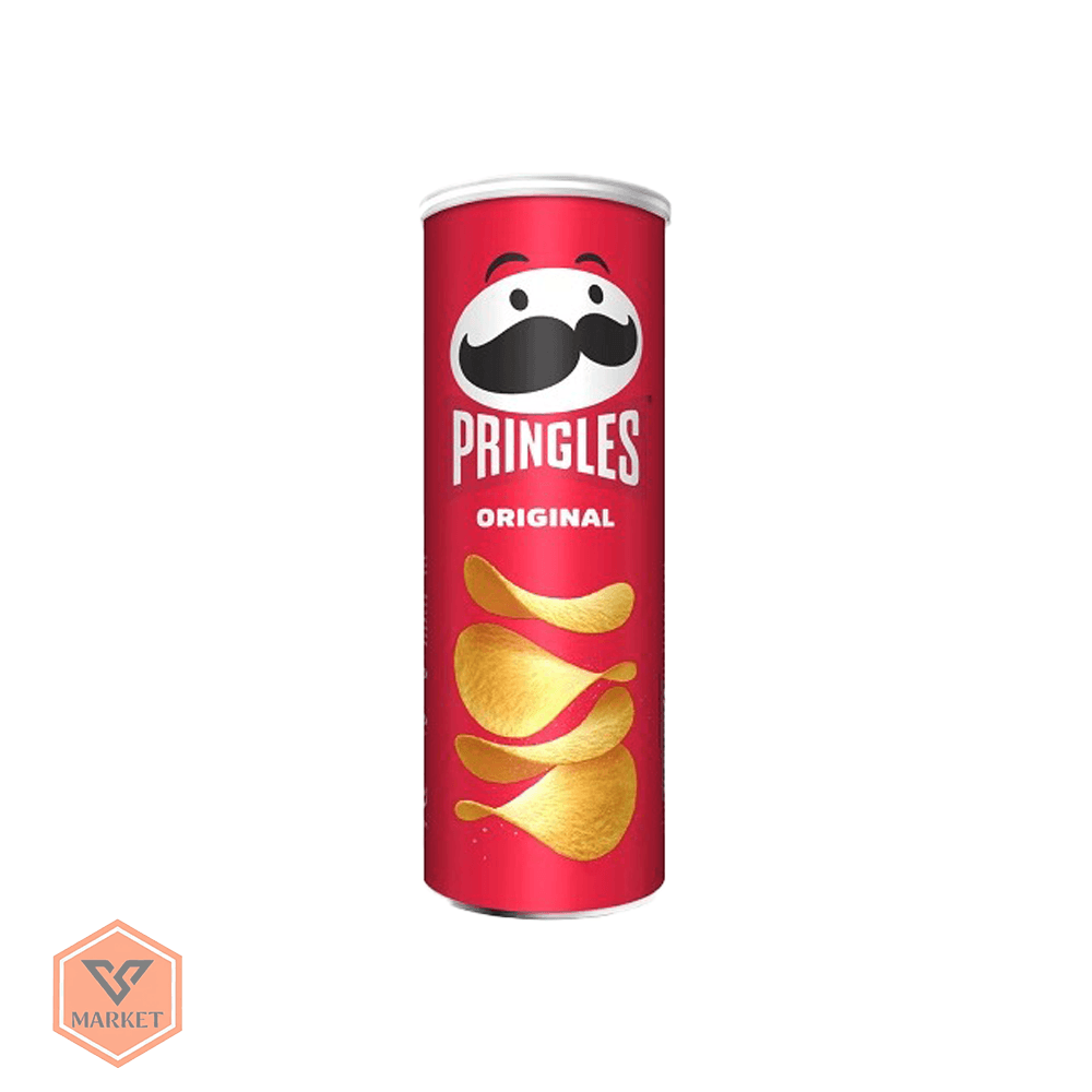 چیپس پرینگلز اورجینال (Pringles Original) ساده و نمکی – وزن 165 گرم
