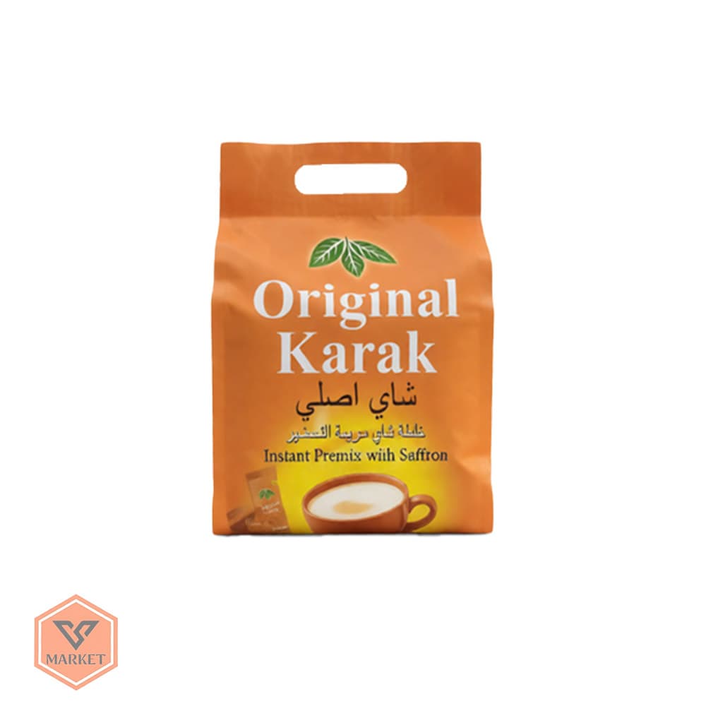 چای کرک زعفرانی فوری (Original Karak Tea with Saffron) – طعم اصیل خاورمیانه 25 عددی