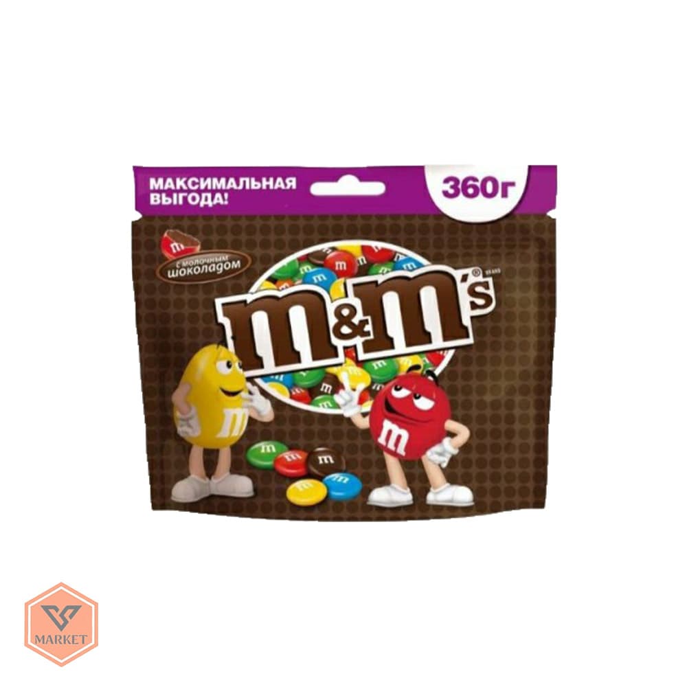 ام‌اند‌امز شکلاتی 360 گرمی | M&M’s Milk Chocolate 360g