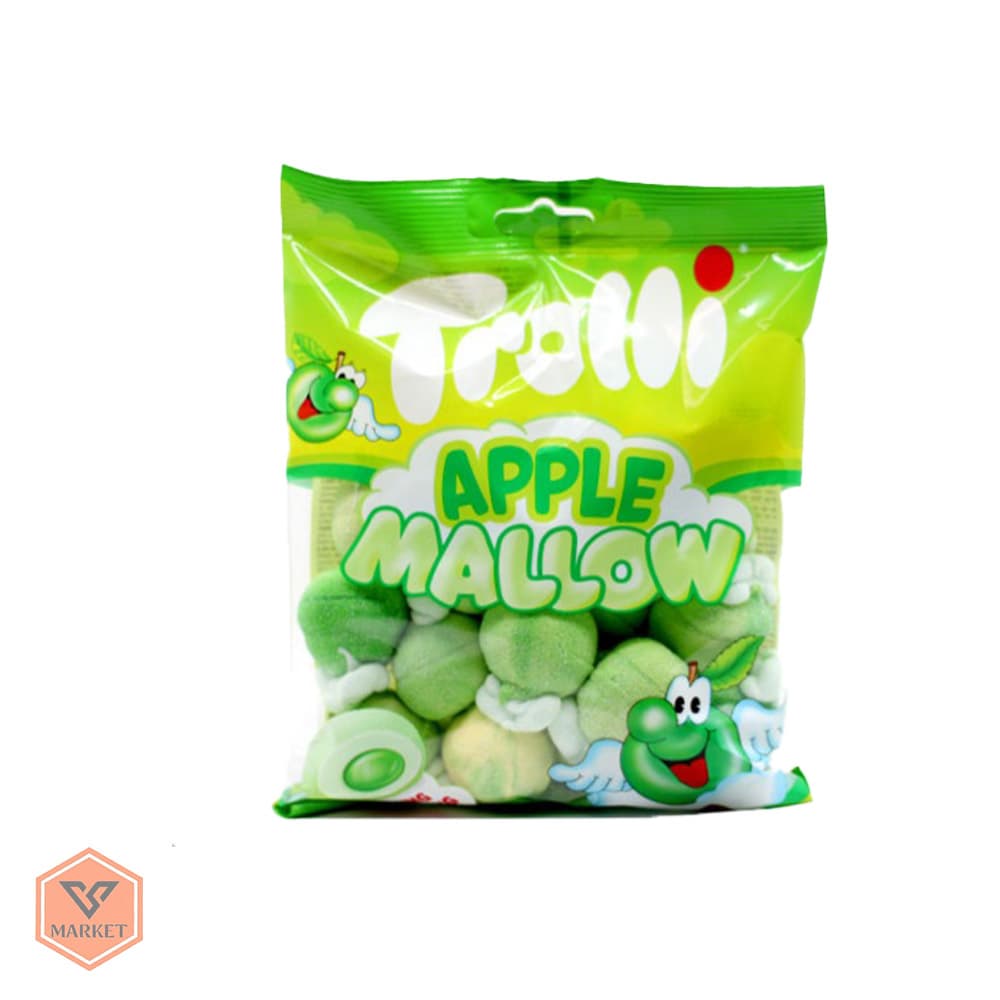 مارشمالو ترولی مغزدار مدل سیب سبز (Trolli Apple Mallow)