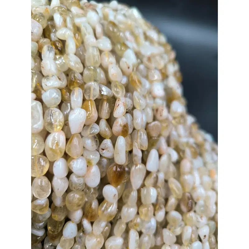 ریسه سنگ سیترین تامبل سایز 8*10 میلیمتر کد 2304 — تصویر ۵