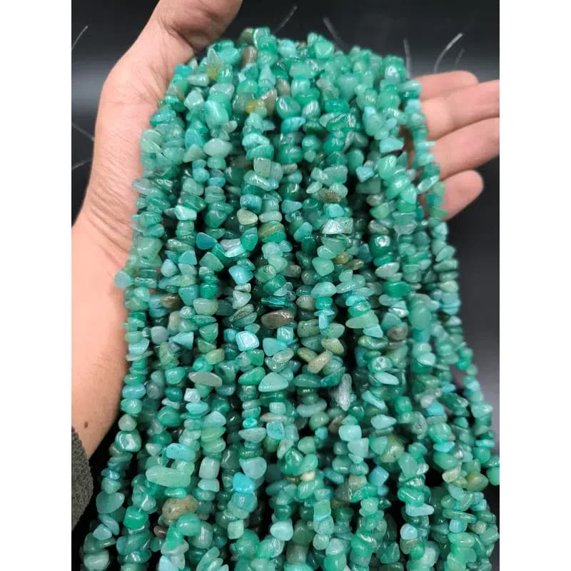 ریسه سنگ جید سبز چیپسی کد 8822 — تصویر ۲