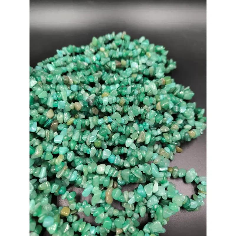 ریسه سنگ جید سبز چیپسی کد 8822 — تصویر ۳
