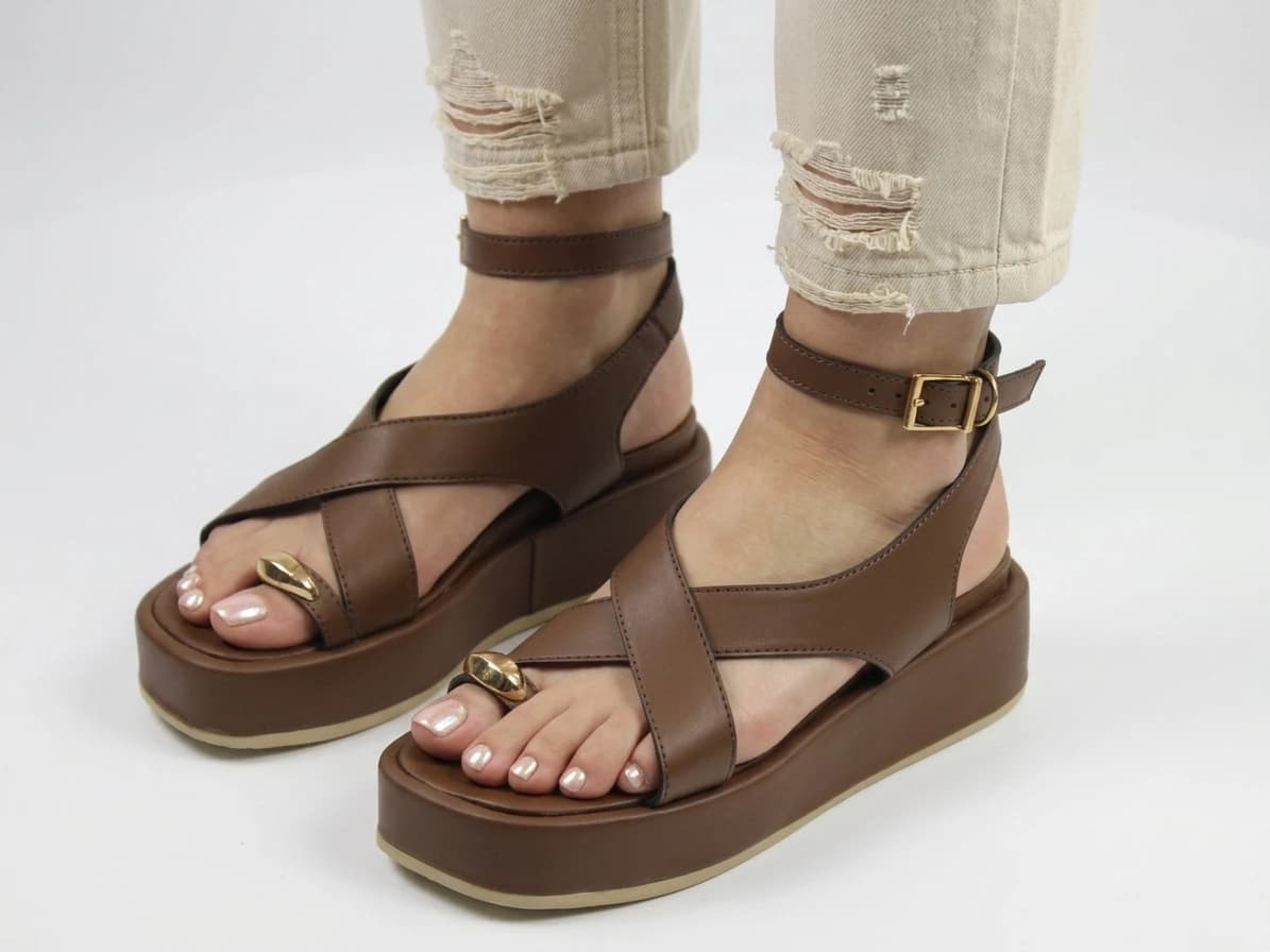 صندل بندی گلد گس لژ زارا | ZARA — تصویر ۱۱