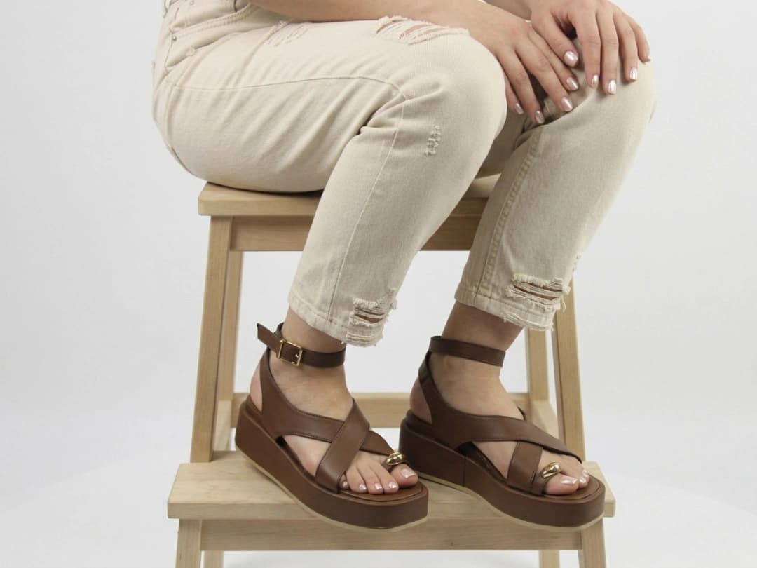 صندل بندی گلد گس لژ زارا | ZARA — تصویر ۸
