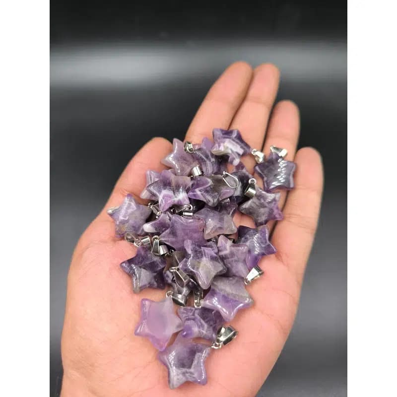 آویز سنگ آمیتیست کد 8650 — تصویر ۳