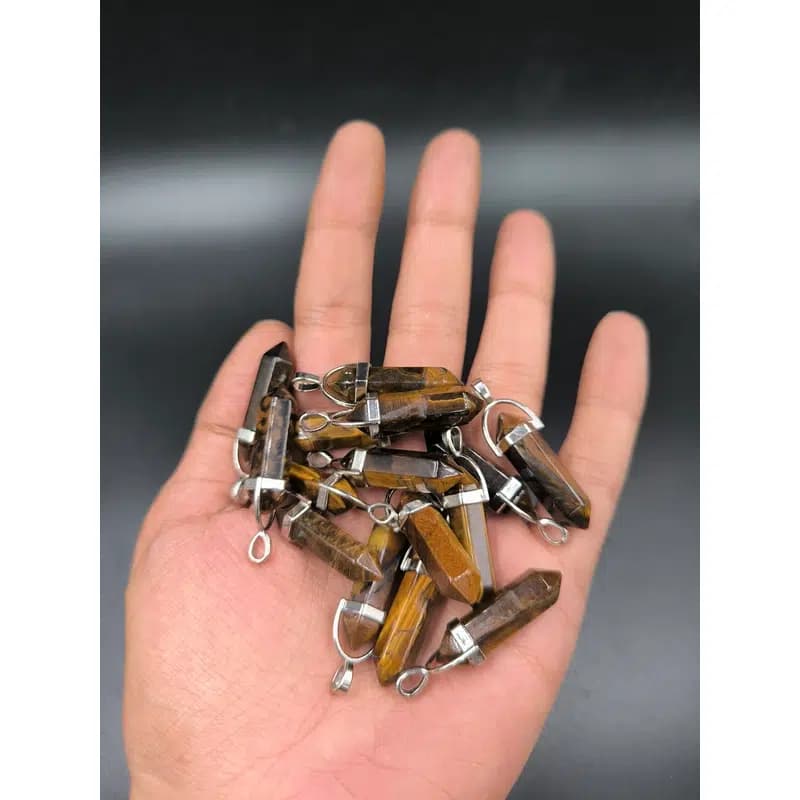 آویز سنگ چشم ببر کد 8631 — تصویر ۵