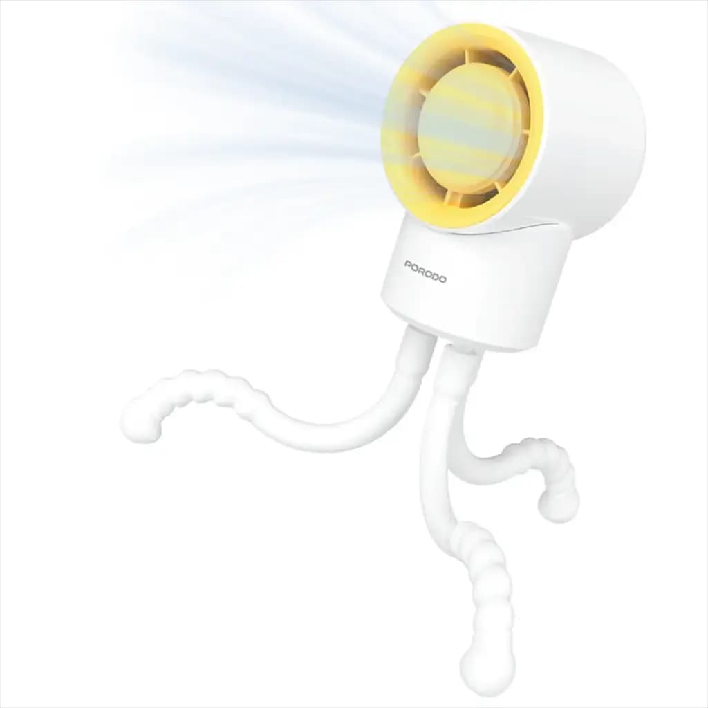 پنکه دستی و جیبی شارژی پرودو مدل Porodo Lifestyle CoolFlex Mini Handheld Fan — تصویر ۱۰