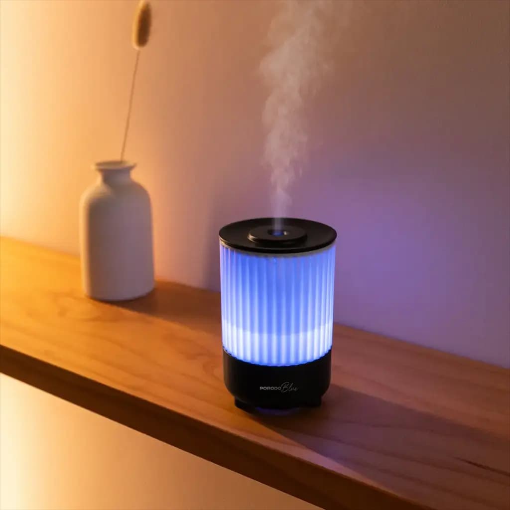 دستگاه بخور سرد و دیفیوزر معطرکننده پرودو مدل Porodo Blue Noa Aroma Diffuser with Colorful Lights — تصویر ۴