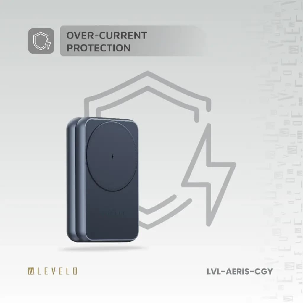 شارژر بی‌سیم ۳ کاره و تاشو لولو مدل Levelo Aeris 3 in 1 Foldable Wireless Charger — تصویر ۳